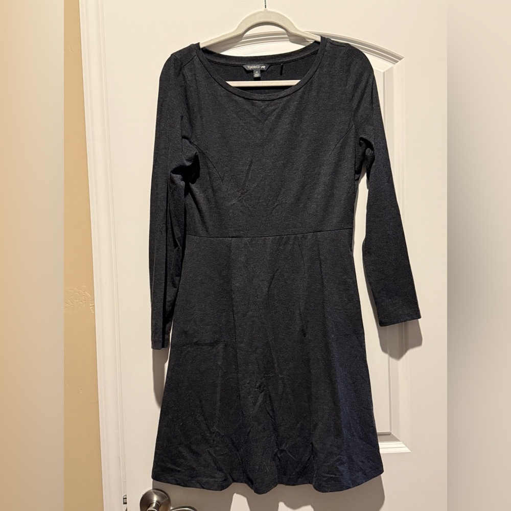 Toad&Co Charcoal Long Sleeve Dress